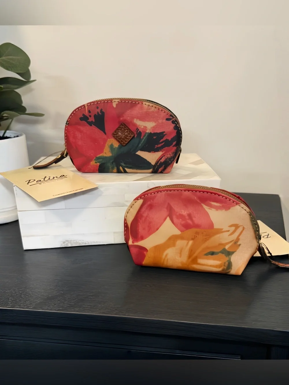 NWT PATRICIA NASH Patina Mini Cosmetic Case- Spring Multi